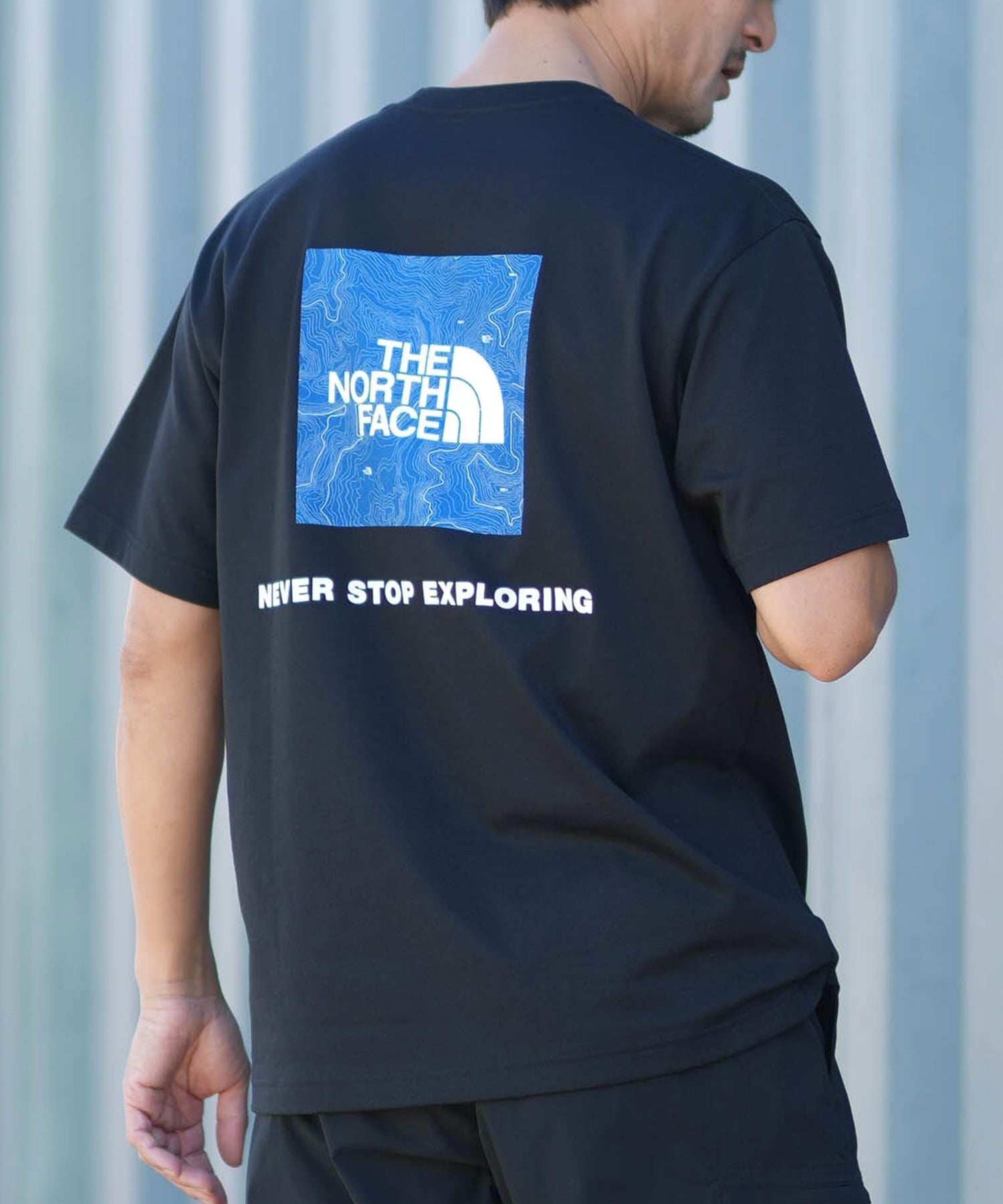THE NORTH FACE ザ・ノース・フェイス 半袖 Tシャツ メンズ ショートスリーブバックスクエアートラバースロゴティー NT32543(K-S)