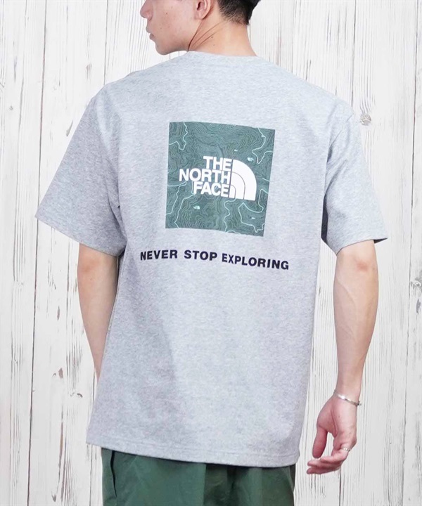 THE NORTH FACE ザ・ノース・フェイス 半袖 Tシャツ メンズ ショートスリーブバックスクエアートラバースロゴティー NT32543