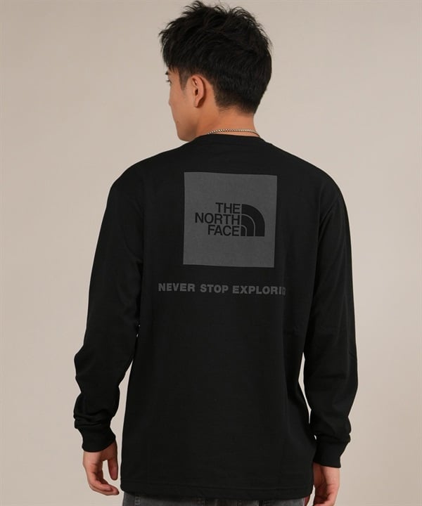 THE NORTH FACE ザ・ノース・フェイス 長袖 Tシャツ ロンT メンズ ロゴ ロングスリーブバックスクエアロゴティー NT32442