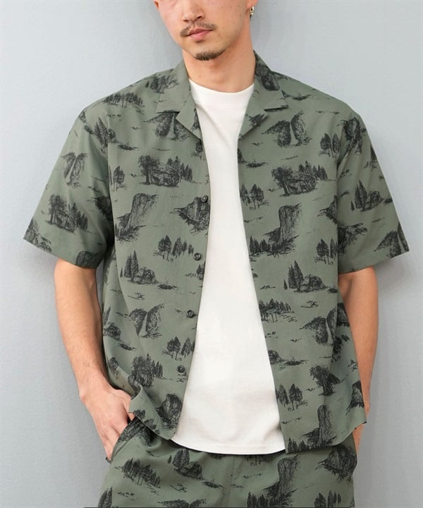 THE NORTH FACE ザ・ノース・フェイス 半袖 シャツ メンズ セットアップ対応 ショートスリーブアロハベントシャツ NR22532