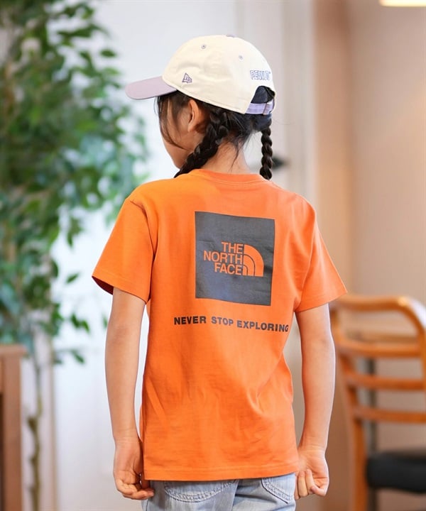 THE NORTH FACE ザ・ノース・フェイス Tシャツ キッズ 半袖 ショートスリーブバックスクエアロゴティー NTJ32538