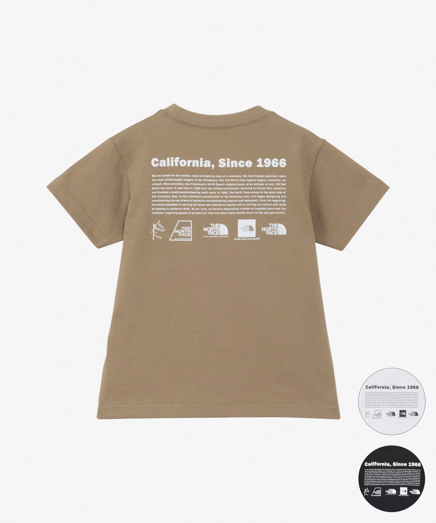 THE NORTH FACE ザ・ノース・フェイス Tシャツ キッズ 半袖 UVカット トドラーショートスリーブヒストリカルロゴティー NTT32556(WW-100cm)