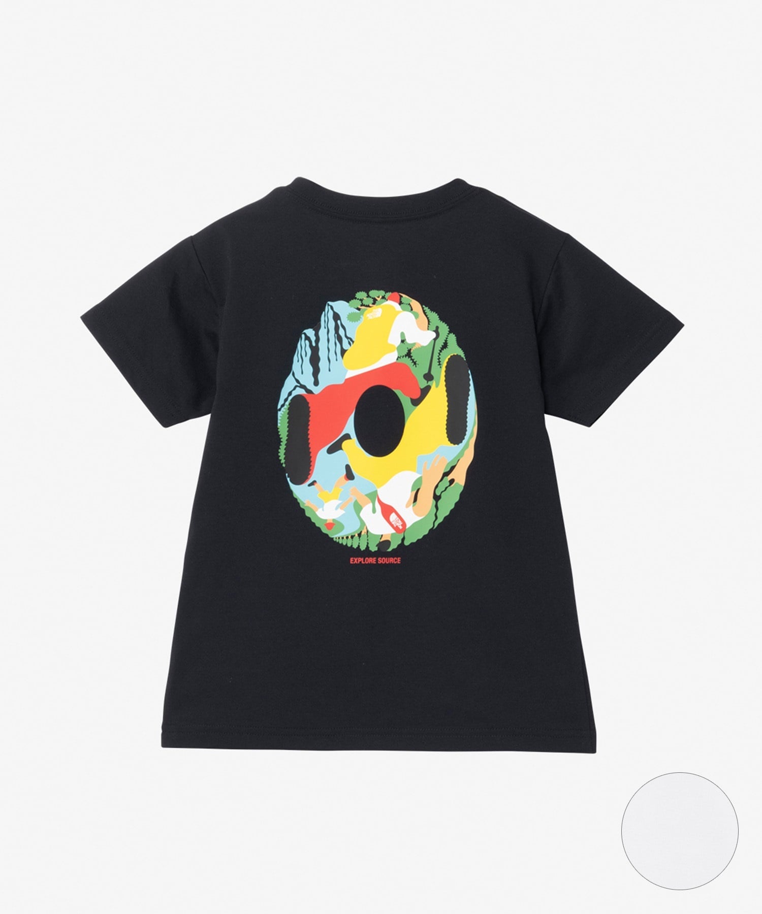 THE NORTH FACE ザ・ノース・フェイス Tシャツ キッズ 半袖 吸汗速乾 UVカット トドラーショートスリーブイーエスサーキュレーションティー NTT32577(W-100cm)