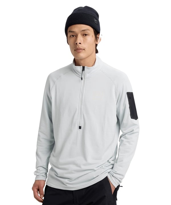 BURTON バートン エーケー Men's [ak] Helium Grid Fleece Half-Zip スノーボード ウェア インナー メンズ 25-26モデル 【2526】