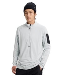 BURTON バートン エーケー Men's [ak] Helium Grid Fleece Half-Zip スノーボード ウェア インナー メンズ 25-26モデル 【2526】(GRAYCLOUD-XXS)