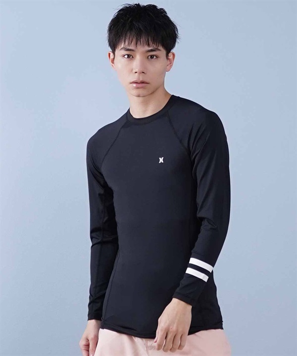 Hurley ハーレー 水着 ラッシュガード 長袖 Tシャツ ロンT メンズ UVカット ロゴ MSRG251003