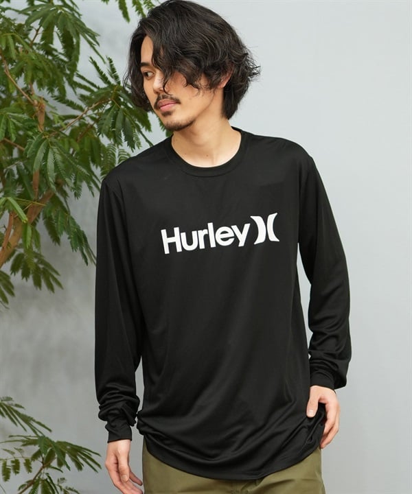 Hurley ハーレー 水着 ラッシュガード 長袖 Tシャツ ロンT メンズ ロゴ MSRG251008