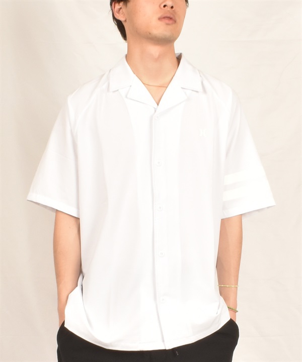 Hurley ハーレー 水着 ラッシュガード 半袖 シャツ メンズ ワンポイント ロゴ 水陸両用 撥水 吸水速乾 MUWV251091