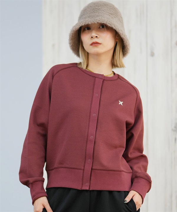 Hurley ハーレー カーディガン レディース シンプル ロゴ THERMAL CARDIGAN WCLS252047