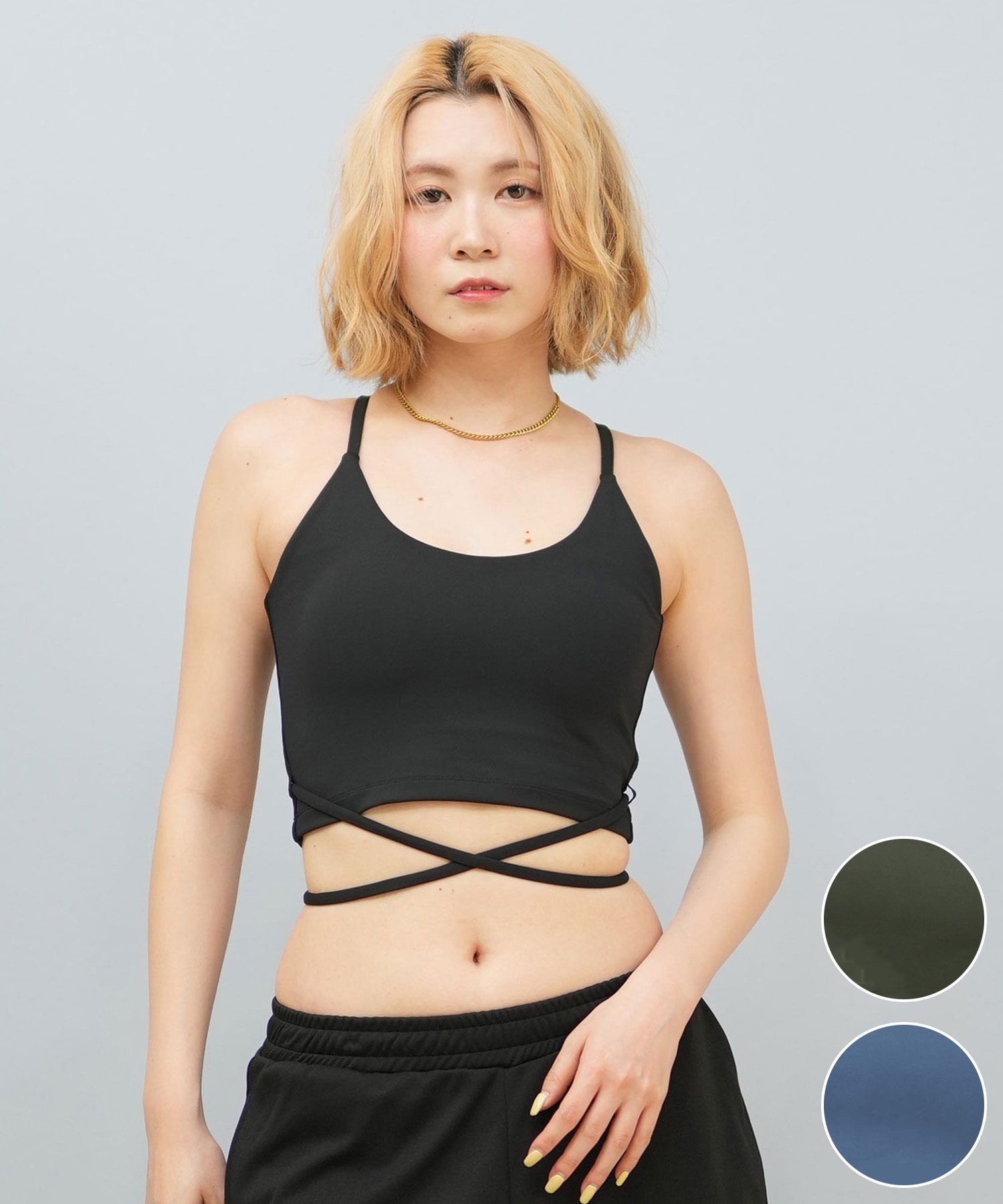 Hurley ハーレー 水着 レディース フィットネス トレーニングウェア スポーツブラ 水陸両用 UVカット WASB251034(BLK-S)