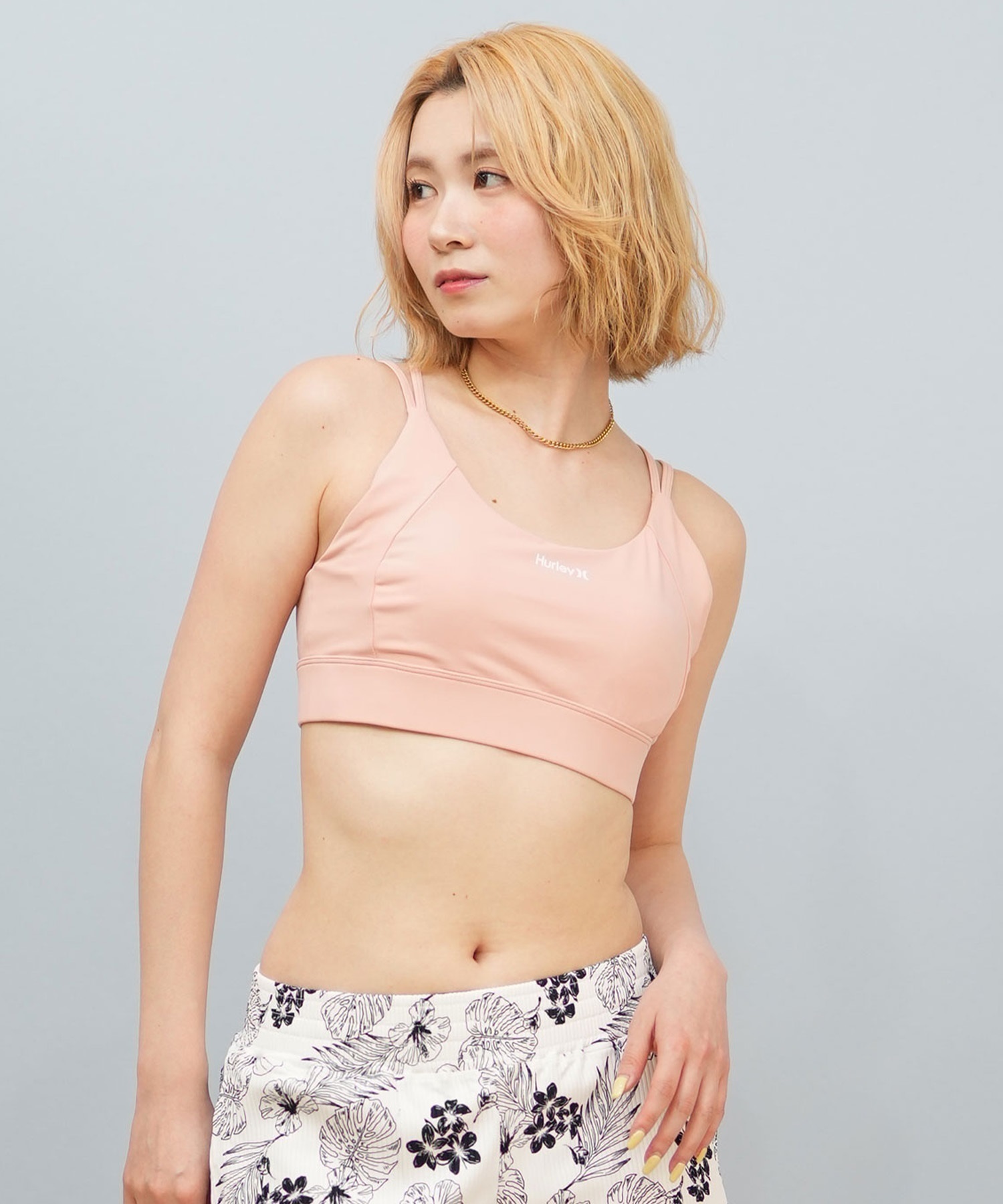 Hurley ハーレー 水着 レディース フィットネス トレーニングウェア スポーツブラ 水陸両用 UVカット WASB251052(FRS-S)