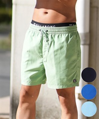 BILLABONG ビラボン 水着 トランクス メンズ ボードショーツ サーフパンツ ワンポイント ロゴ 16インチ 水陸両用 BF011-530(BLK-S)