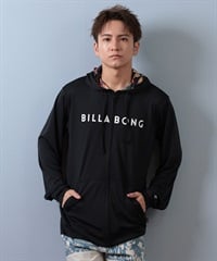BILLABONG ビラボン 水着 ラッシュガード ジップアップ パーカー メンズ 長袖 ロゴ UVカット BF01A-852(BLK-S)