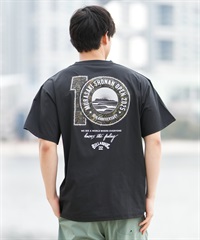 BILLABONG ビラボン 半袖 Tシャツ メンズ SHONAN OPEN SURFFLEX UVケアラッシュガード BF01A-U08 湘南オープン限定商品(BLK-S)