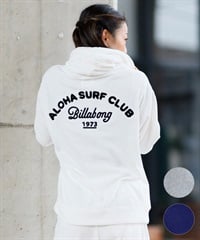BILLABONG ビラボン パーカー ジップアップ レディース パイル生地 バックロゴ セットアップ対応 BF013-007(SCS-M)