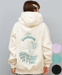 BILLABONG ビラボン プルオーバー パーカー レディース オーバーサイズ バックプリント BF014-015(BLK-M)