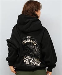 BILLABONG ビラボン プルオーバー パーカー レディース オーバーサイズ バックプリント BF014-015(BLK-M)