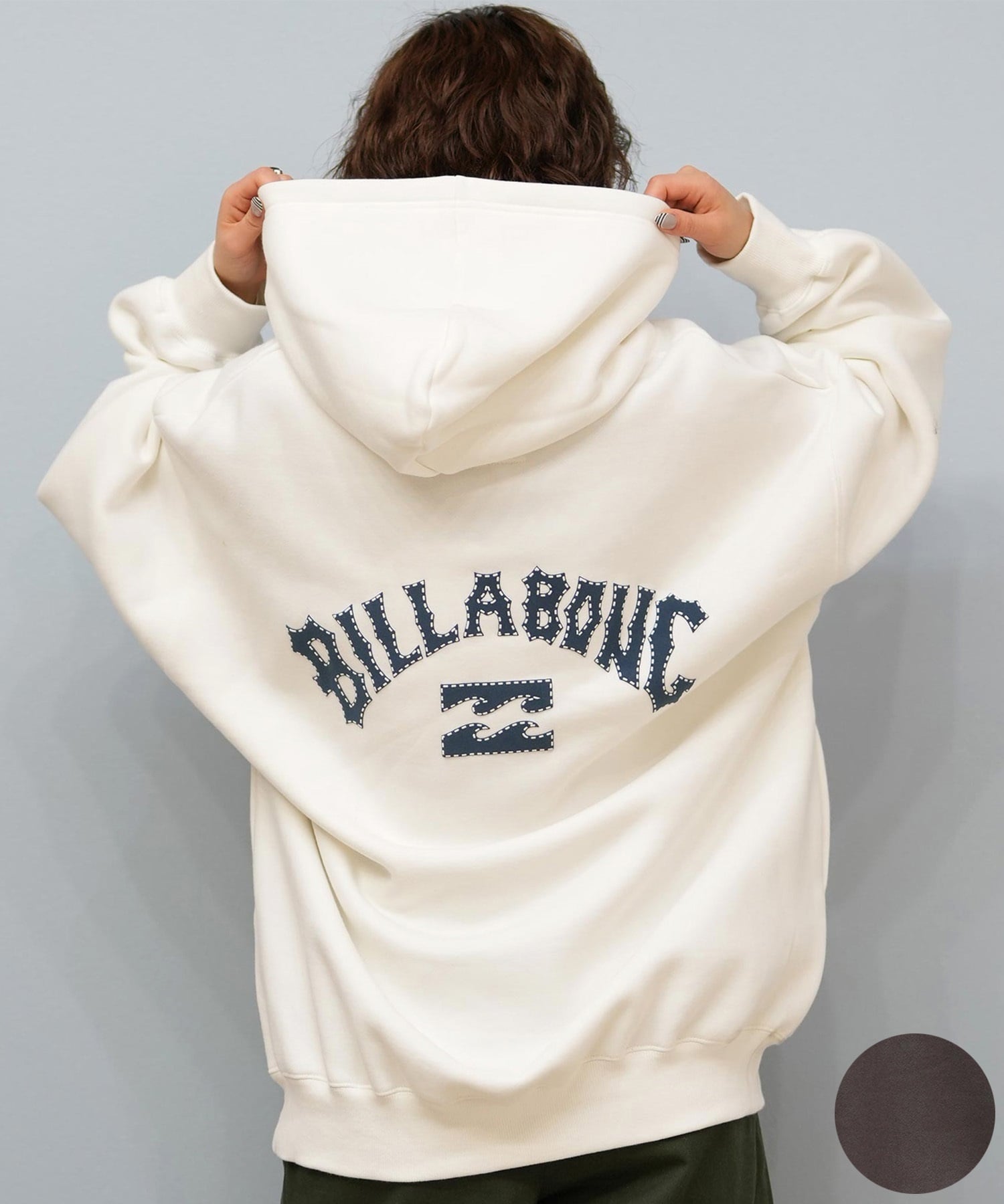 BILLABONG ビラボン プルオーバー パーカー レディース オーバーサイズ バックプリント 裏起毛 BF014-016(OFB-M)