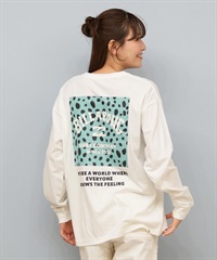 BILLABONG ビラボン 長袖 Tシャツ ロンT レディース バックプリント SQUARE LOGO BOY FIT LS TEE BF014-052(SCS-M)