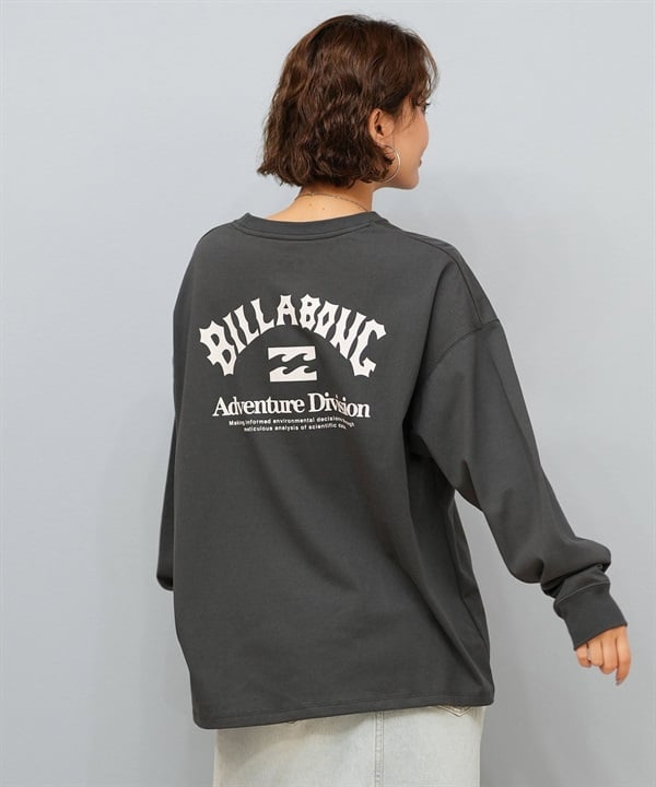 BILLABONG ビラボン 長袖 Tシャツ ロンT レディース 保温 ロゴ バックプリント BF014-061