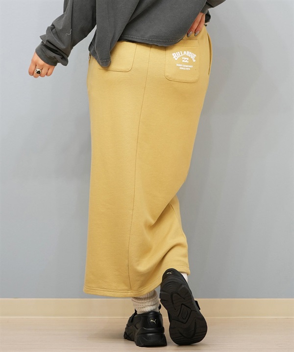 BILLABONG ビラボン スカート レディース ロングスカート スウェット  スリット BF014-U07 ムラサキスポーツ限定