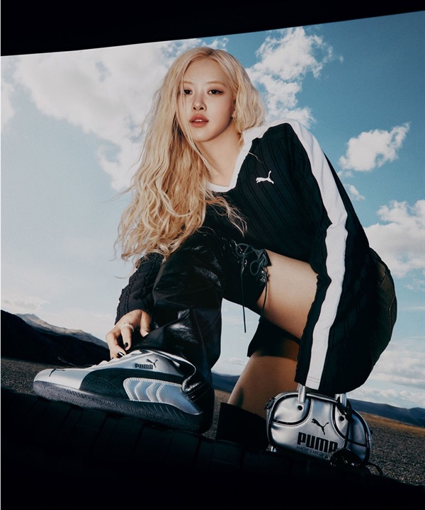 PUMA プーマ スニーカー レディース BLACKPINK ロゼ 韓国 韓国 シルバー ROSE ロゼ SPEEDCAT METALLIC スピードキャット 403689 01