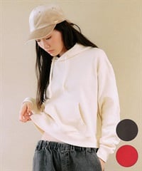 RIKKA FEMME リッカファム プルオーバー パーカー レディース スウェット フーディー ワンポイント 刺繍 裏毛 RF25FW17(IVO-FREE)