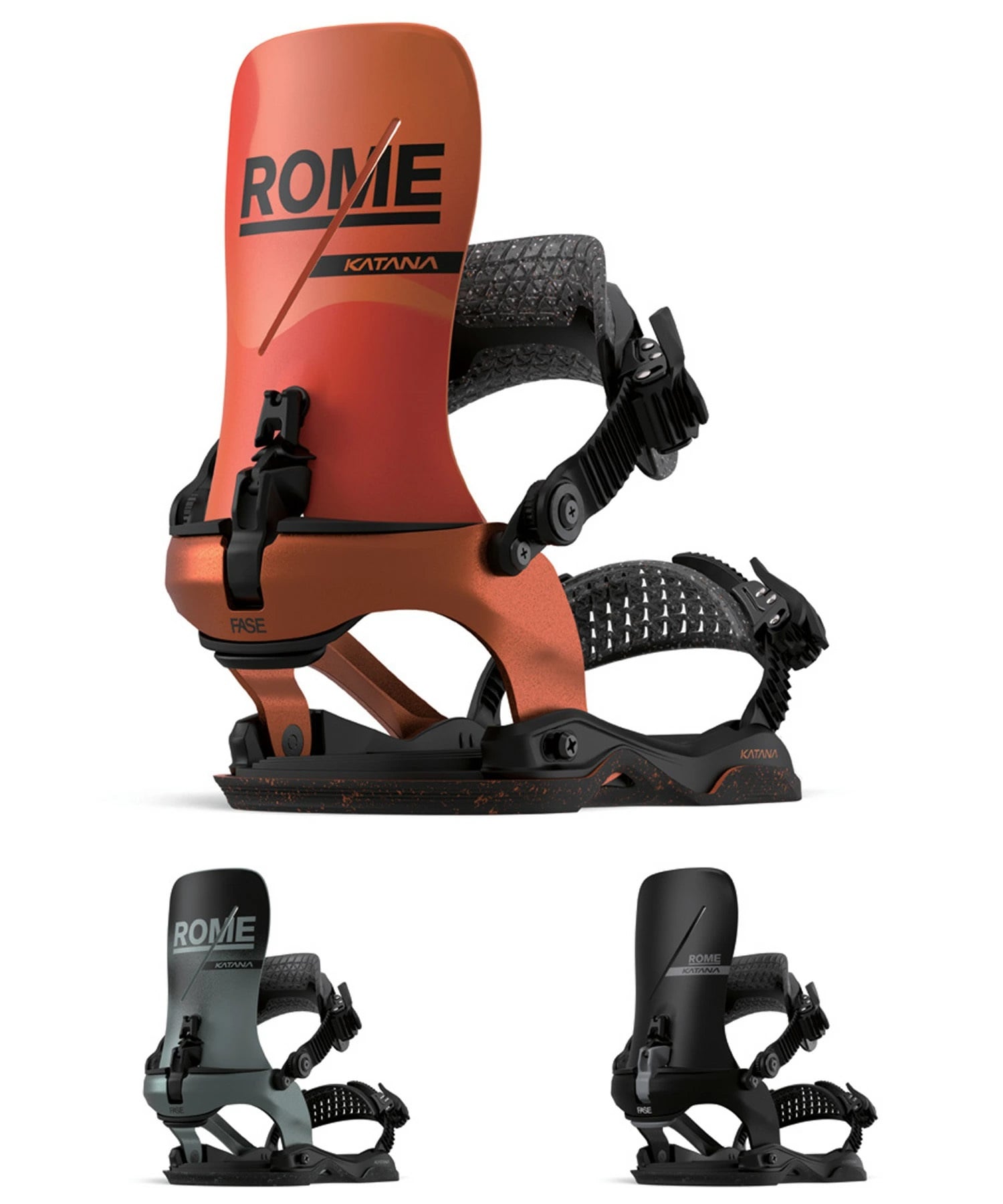 ROME ローム KATANA AW FASE スノーボード バインディング ビンディング ユニセックス ムラサキスポーツ 25-26モデル MM B21 【2526】(BLACK-S)