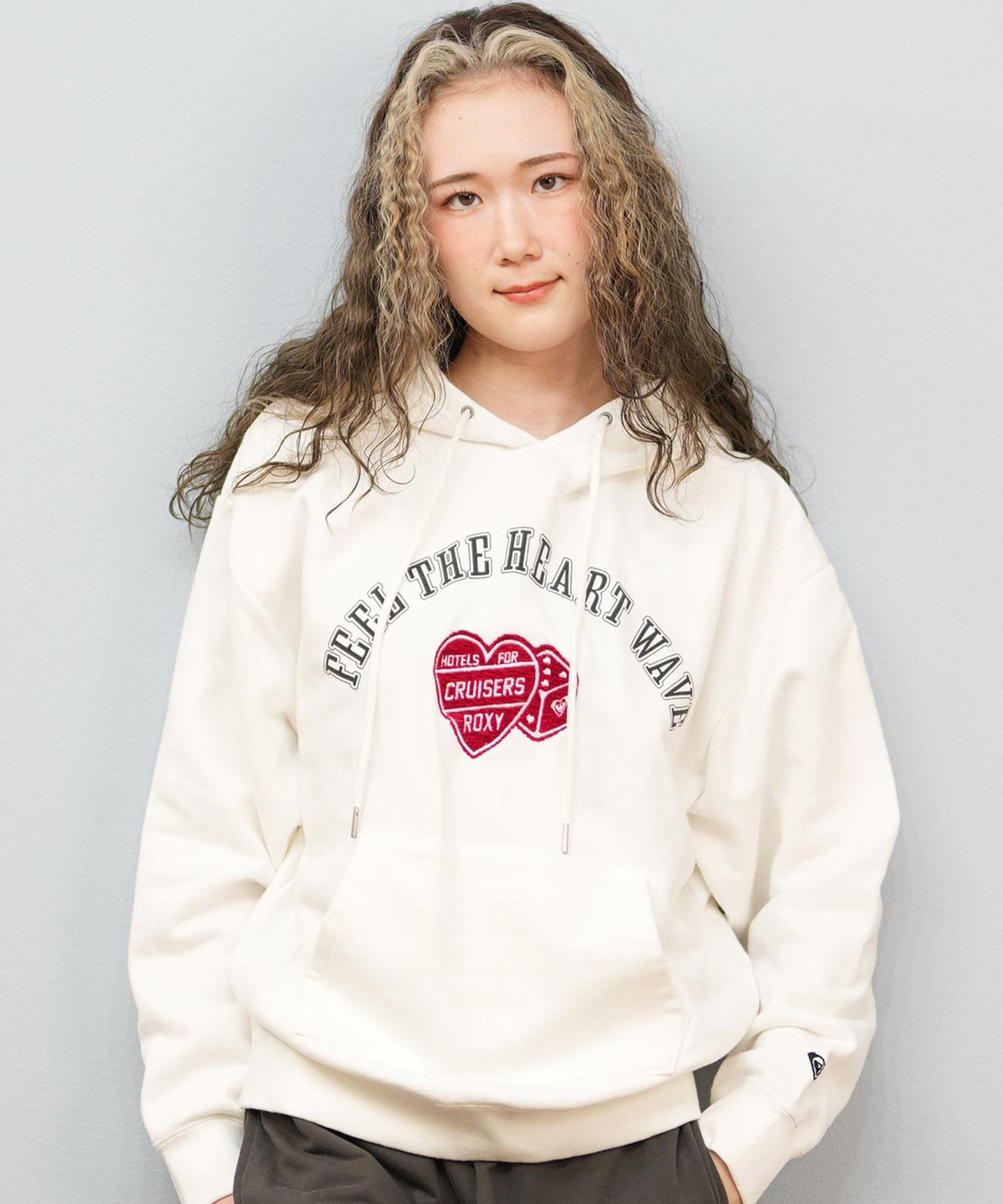 ROXY ロキシー プルオーバー パーカー レディース オーバーサイズ 裏毛 MY HEART HOODIE RPO254608T(WHT-M)