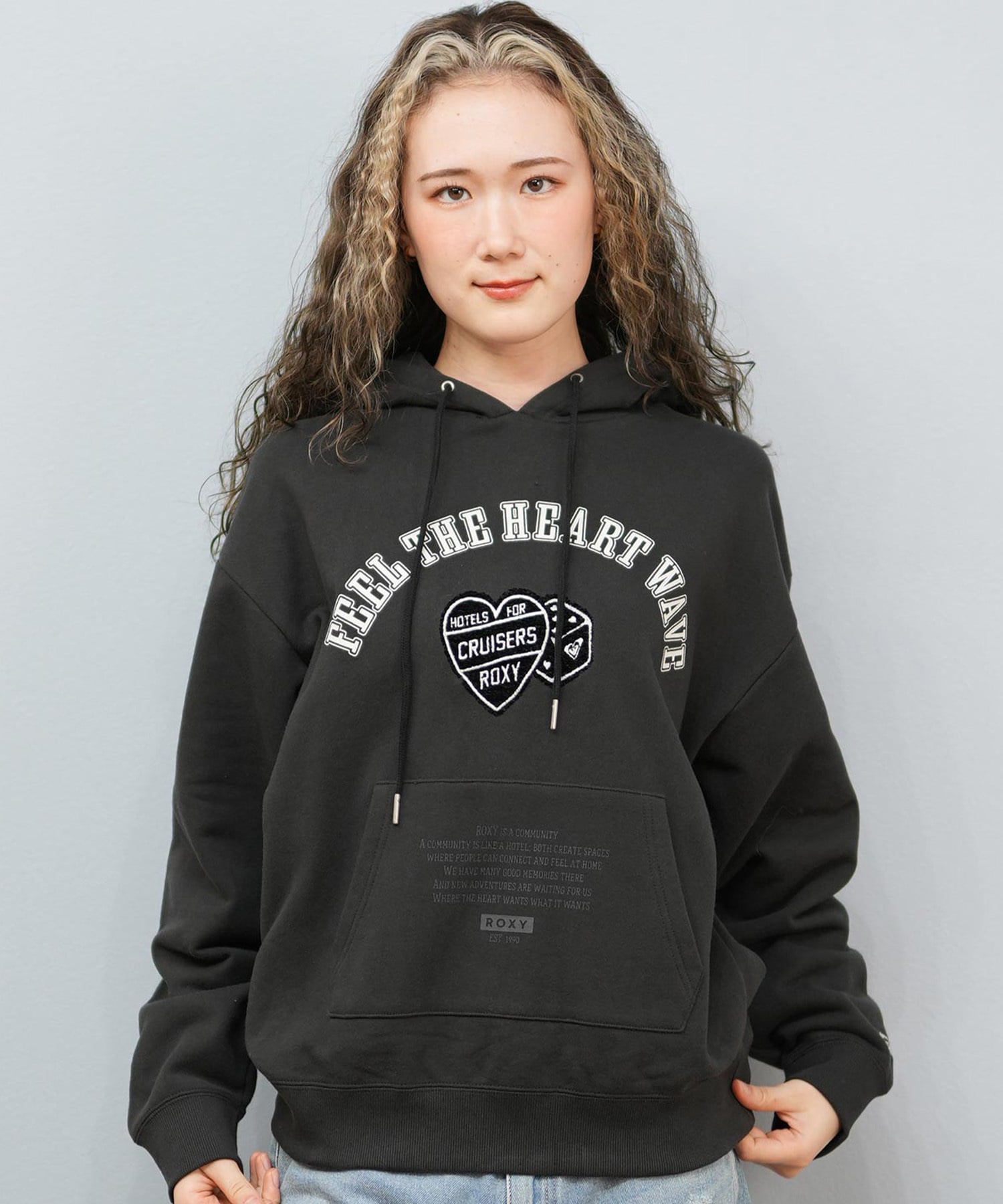 ROXY ロキシー プルオーバー パーカー レディース オーバーサイズ 裏毛 MY HEART HOODIE RPO254608T(BBK-M)