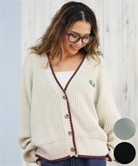 ROXY ロキシー ニット セーター カーディガン レディース クロップド丈 ショート丈 シンプル RSR254006(BLK-M)