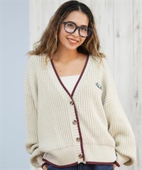 ROXY ロキシー ニット セーター カーディガン レディース クロップド丈 ショート丈 シンプル RSR254006(IVO-M)