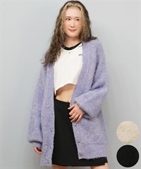 ROXY ロキシー ニット セーター カーディガン レディース ロング シンプル ロゴ MY HEART ウィメンズ カーディガン RSR254602T(BLK-M)