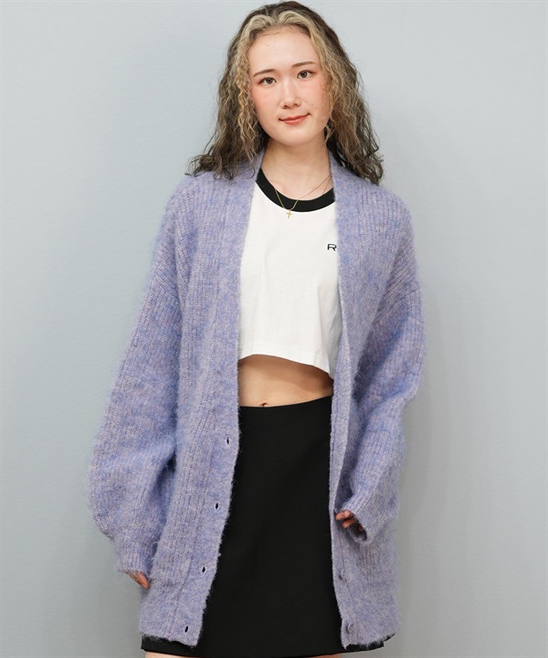 ROXY ロキシー ニット セーター カーディガン レディース ロング シンプル ロゴ MY HEART ウィメンズ カーディガン RSR254602T