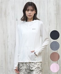 ROXY ロキシー 水着 レディース ラッシュガード ジップアップ パーカー UVカット 接触冷感 速乾 軽量 AURORA RLY251029(WHT-S)