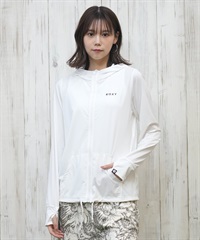 ROXY ロキシー 水着 レディース ラッシュガード ジップアップ パーカー UVカット 接触冷感 速乾 軽量 AURORA RLY251029(WHT-S)