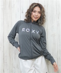 ROXY ロキシー ラッシュガード レディース パーカー ジップアップ 長袖 水陸両用 UVカット ARTSY FLORAL LOGO PARKA RLY251041(CHA-S)