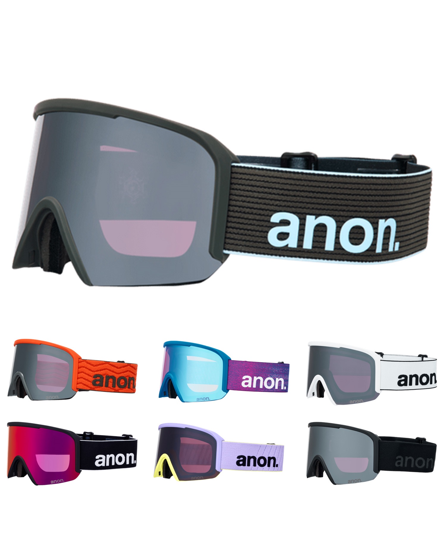 ANON アノン Nesa Goggles MFI Face Mask スノーボード ゴーグル ユニセックス ムラサキスポーツ 25-26モデル MM D11【2526】(SNOWFLURRY-NA)
