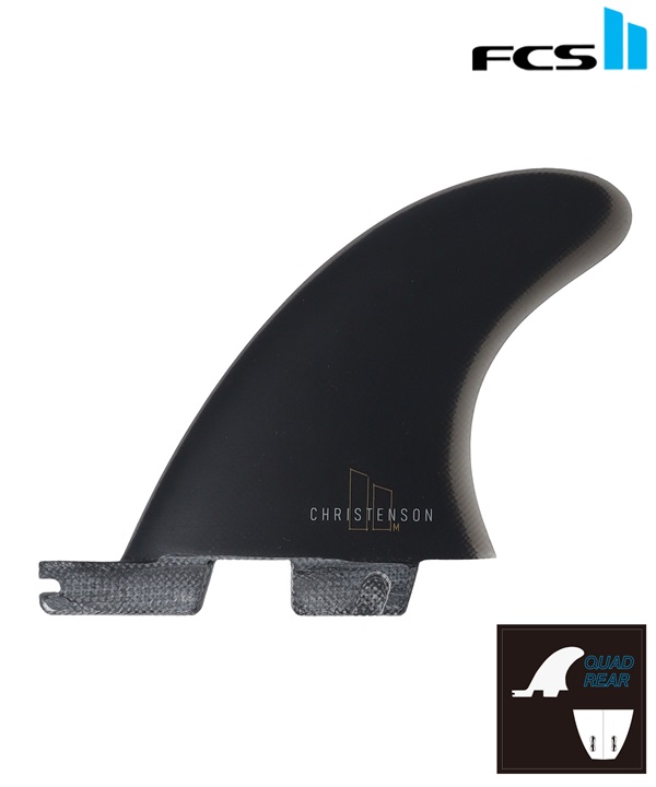 FCS2 エフシーエスツー CHRISTENSON QUAD REAR クリステンソン サーフィン リア フィン ムラサキスポーツ