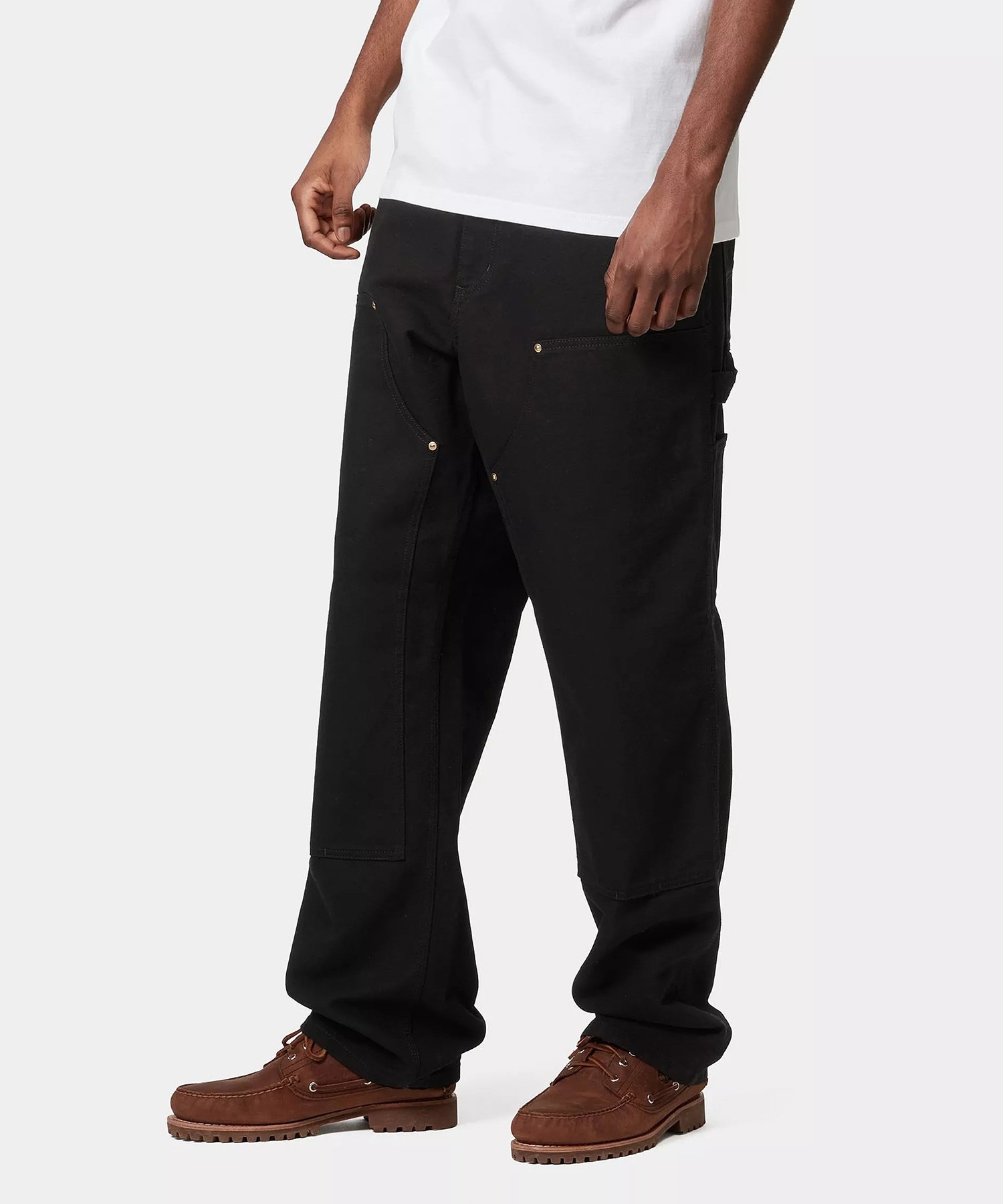 Carhartt WIP カーハートダブリューアイピー ロングパンツ メンズ ダブルニーパンツ DOUBLE KNEE PANT I031501(BLACK-30inch)