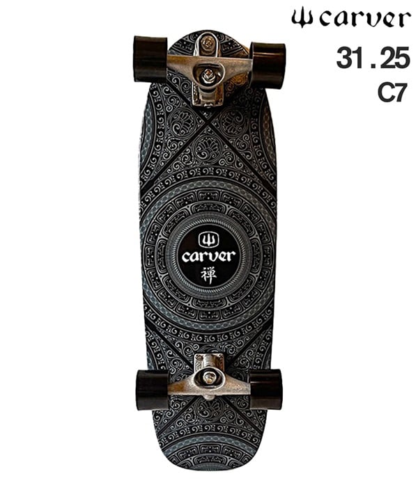 CARVER カーヴァー サーフ スケートボード 31.25inch C7 ZEN MANDALA ムラサキスポーツ