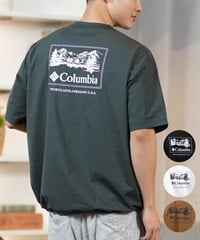 columbia コロンビア 半袖 Tシャツ メンズ 水陸両用 ユーティリティ UVケア PM0684 ムラサキスポーツ限定(100-S)