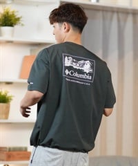 columbia コロンビア 半袖 Tシャツ メンズ 水陸両用 ユーティリティ UVケア PM0684 ムラサキスポーツ限定(28-S)