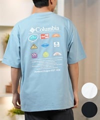 columbia コロンビア 半袖 Tシャツ メンズ バックプリント 吸湿速乾 PM0785 ムラサキスポーツ限定(10-M)