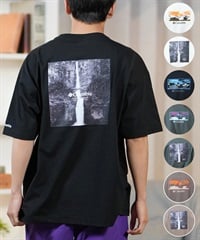 Columbia コロンビア 半袖 Tシャツ メンズ オーバーサイズTシャツ UVケア バックプリント PM4502 ムラサキスポーツ限定(100-S)