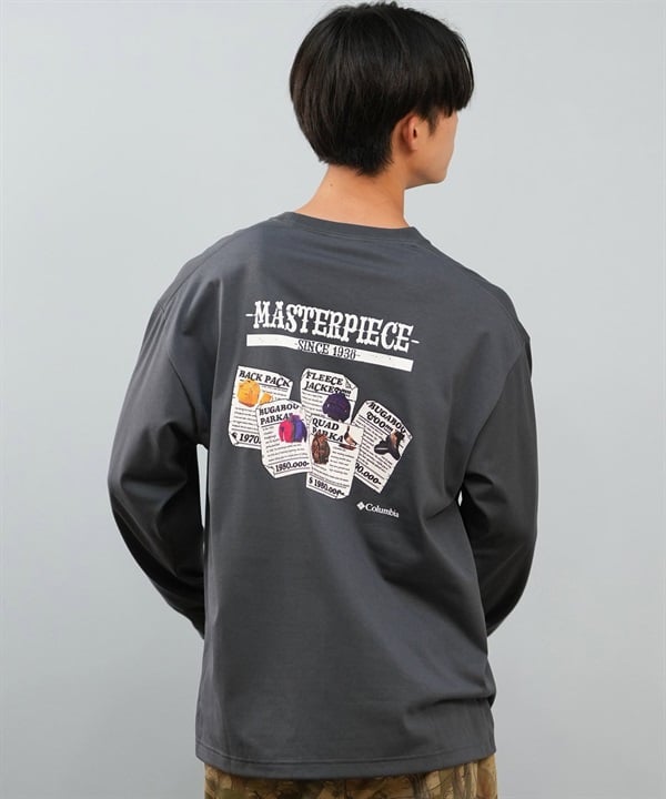 Columbia コロンビア 長袖 Tシャツ ロンT メンズ バックプリント 吸湿速乾 紫外線防止 FORTMORNING GRAPHIC L S T PM0578