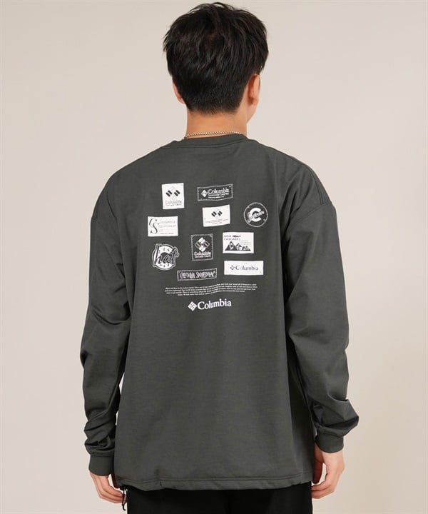 Columbia コロンビア 長袖 Tシャツ ロンT メンズ 吸湿速乾 紫外線防止 PALUXY HARBOR GRAPHIC LS PM0912 ムラサキスポーツ限定