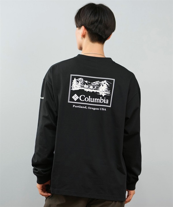 Columbia コロンビア 長袖 Tシャツ ロンT メンズ レディース SUNRISE EDGE GRAPHIC LS T PM0929 ムラサキスポーツ限定