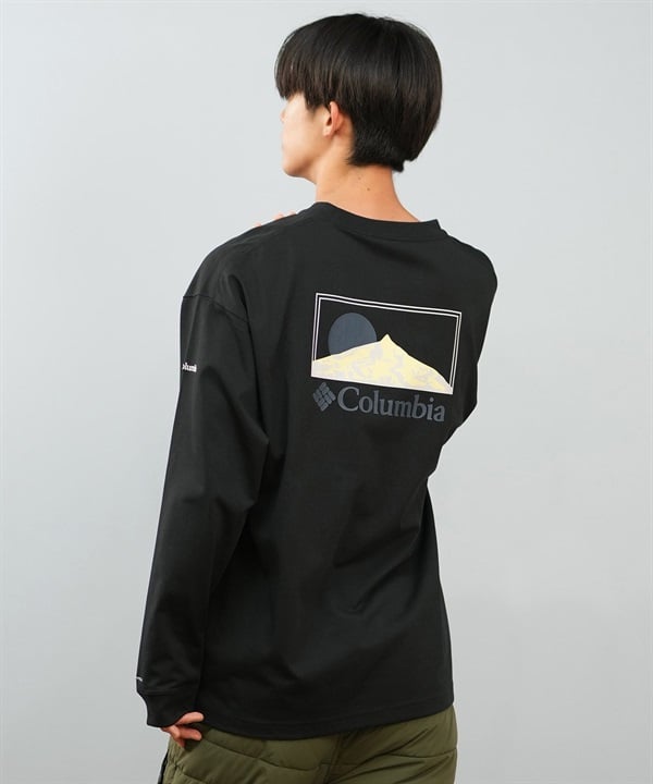 Columbia コロンビア 長袖 Tシャツ ロンT メンズ レディース SUNRISE EDGE GRAPHIC LS T PM0929 ムラサキスポーツ限定