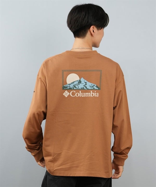 Columbia コロンビア 長袖 Tシャツ ロンT メンズ レディース SUNRISE EDGE GRAPHIC LS T PM0929 ムラサキスポーツ限定